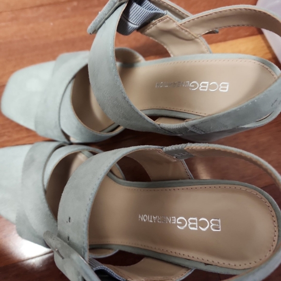 Bcbgeneration Block Heels Dusty Pale Blue - Picture 3 of 5